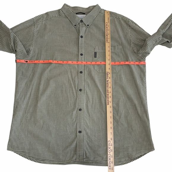 Columbia 100% Cotton Check Pattern Button Down Shirt Long Sleeve Pocket Men XXL - Picture 11 of 15